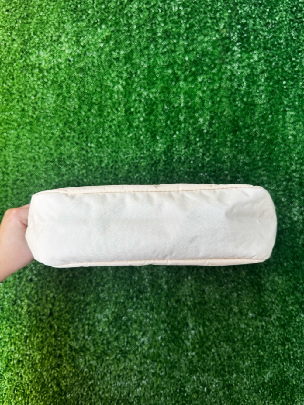 BAGGU Mini Nylon Cream Shoulder Bag - Picture 3 of 4